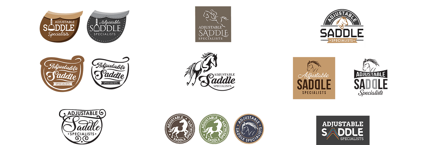 adjustable saddles specialists logo ideas